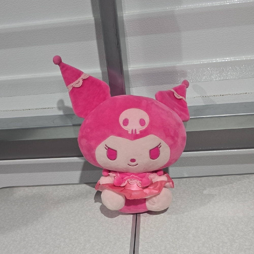 Hello Kitty Sanrio Kuromi Pink and White Plush Toy NWOT